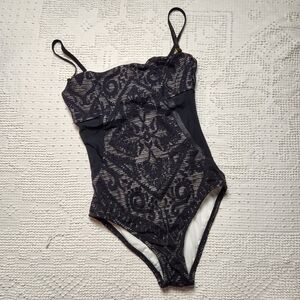 Aerin Rose Black Underwire Swimsuit | 6